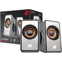 2E Multimedia speaker PCS204, 2.0, USB, Silver